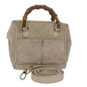 Gucci Vintage Pre-owned Mocka gucci-vskor Beige, Dam