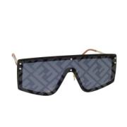 Fendi Vintage Pre-owned Metall solglasgon Black, Dam