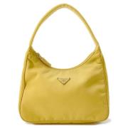 Prada Vintage Pre-owned Nylon prada-vskor Yellow, Dam