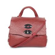 Zanellato Bordeaux Läder Crossbody Väska Mondello Stil Red, Dam