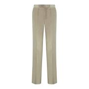 Canali Taupe Corduroy Byxor med Dragkedja Beige, Herr