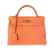 Hermès Vintage Pre-owned Laeder handvskor Orange, Dam