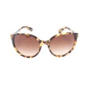 Miu Miu Pre-owned Pre-owned Plast solglasgon Brown, Dam