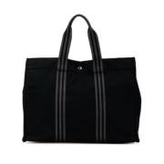 Hermès Vintage Pre-owned Canvas totevskor Black, Dam