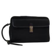 Gucci Vintage Pre-owned Nylon kuvertvskor Black, Dam