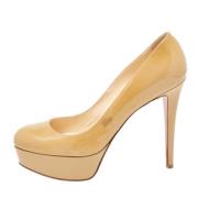 Christian Louboutin Pre-owned Pre-owned Laeder klackskor Beige, Dam