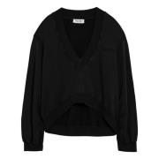 The Attico Rund Hals Sweatshirt Höststil Black, Dam