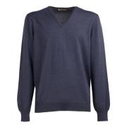 Gran Sasso Stilren Pullover Sweater Blue, Herr