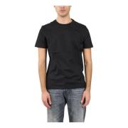 Dondup Jersey T-shirt med metall D Black, Herr