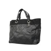 Chanel Vintage Pre-owned Canvas chanel-vskor Black, Dam