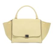 Celine Vintage Pre-owned Laeder handvskor Beige, Dam