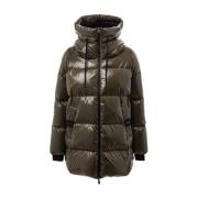 Herno Vadderad Huvad Parka Green, Dam