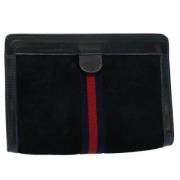 Gucci Vintage Pre-owned Mocka kuvertvskor Black, Dam