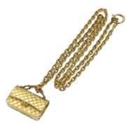 Chanel Vintage Pre-owned Metall halsband Yellow, Dam