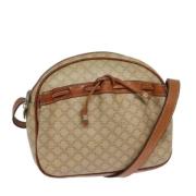 Celine Vintage Pre-owned Canvas axelremsvskor Beige, Dam