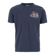 MC2 Saint Barth Crypto Paperally Bomull T-shirt Navy Blue, Herr