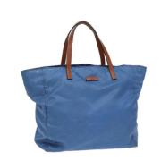 Gucci Vintage Pre-owned Canvas gucci-vskor Blue, Dam