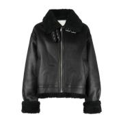 Dunst Leather Jackets Black, Dam