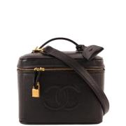 Chanel Vintage Pre-owned Laeder chanel-vskor Black, Dam