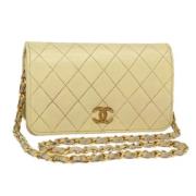 Chanel Vintage Pre-owned Laeder chanel-vskor Beige, Dam