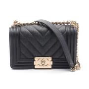 Chanel Vintage Pre-owned Laeder chanel-vskor Black, Dam