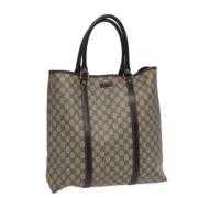 Gucci Vintage Pre-owned Canvas totevskor Beige, Dam