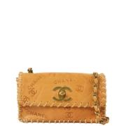 Chanel Vintage Pre-owned Tyg chanel-vskor Beige, Dam