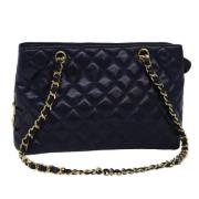 Chanel Vintage Pre-owned Laeder chanel-vskor Blue, Dam