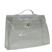 Hermès Vintage Pre-owned Canvas handvskor White, Dam