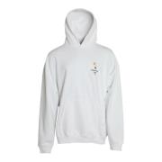 Balenciaga Vit Torch Hoodie Tröja White, Herr