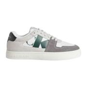 Calvin Klein Vita Läder Låga Sneakers White, Herr