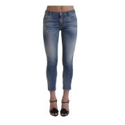 Dsquared2 Cool Girl Skinny Jeans Paint Splatter Blue, Dam