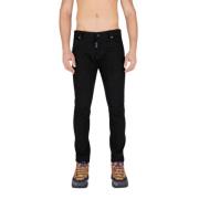 Dsquared2 Svarta Slim-Fit Herr Jeans Black, Herr