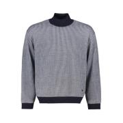 Emporio Armani Blå Ull Turtleneck Tröja Blue, Herr