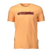 Guess Orange Slim Fit Logo Tee Orange, Herr