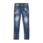 John Richmond Slim Fit Blå Denim Jeans Blue, Herr