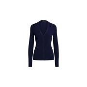 Ralph Lauren Cardigan Basic Blue, Dam