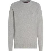 Tommy Hilfiger Grå Lambswool Crew Neck Sweater Gray, Herr