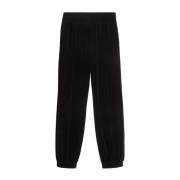 Valentino Chenille Patch Joggers med Dragsko i Midjan Black, Herr