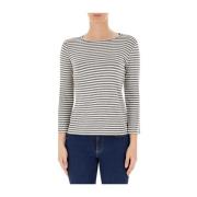 Marella Bläckfisk Tryck T-shirt Gray, Dam