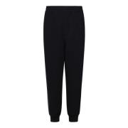 Alexander McQueen Svarta Bomullsfleece Sweatpants Aw24 Black, Herr