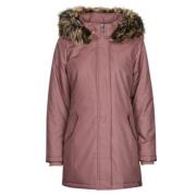 Only Rosa Parka Coat för kvinnor Pink, Dam