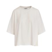 Essentiel Antwerp Ekologisk Bomull Oversized T-shirt med Satin Baksida...