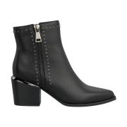 Alma EN Pena Ankelboots med dragkedja häl Black, Dam