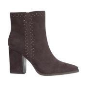 ALMA EN PENA Side zip studded bootie Gray, Dam