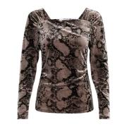 InWear Sandy Snake Blus med Långärm Multicolor, Dam