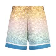 Casablanca Gradient Monogram Silkes Shorts Multicolor, Dam