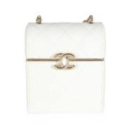 Chanel Vintage Pre-owned Laeder kuvertvskor White, Dam