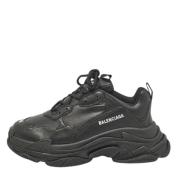 Balenciaga Vintage Pre-owned Laeder sneakers Black, Herr