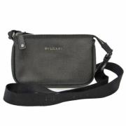 Bvlgari Vintage Pre-owned Canvas axelremsvskor Black, Dam